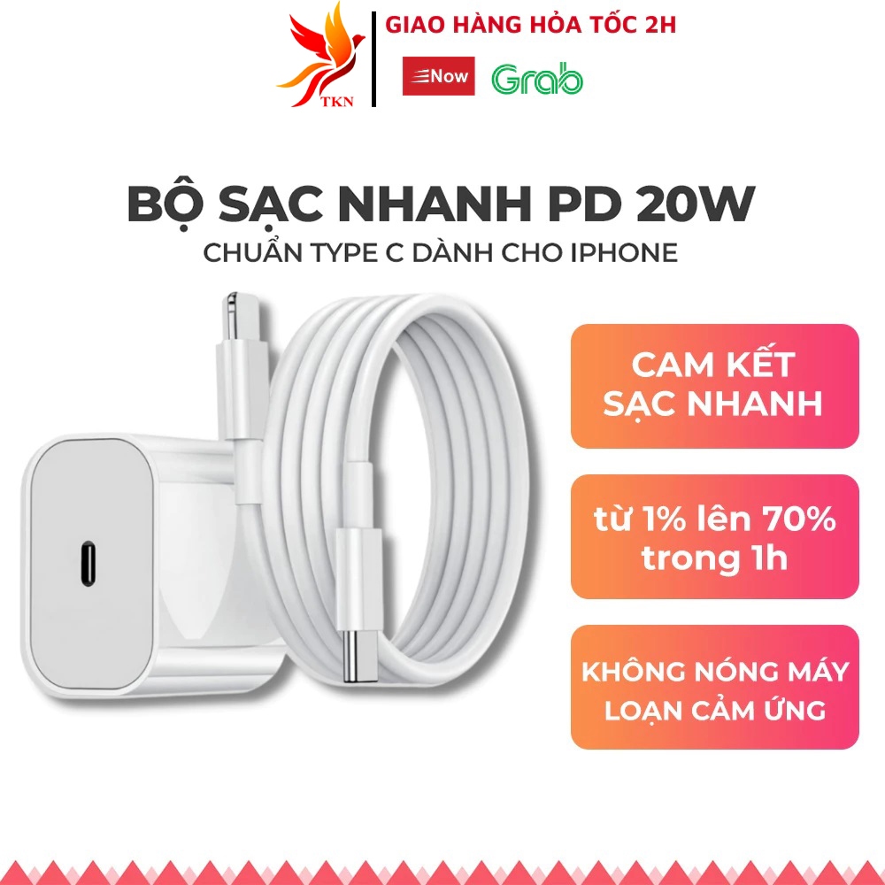 Bộ Sạc nhanh PD 30W Loại Tốt, Không Nóng Máy ,An Toàn Ổn Định bảo hành 12 tháng TKN
