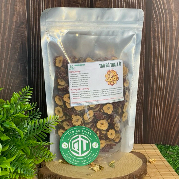500g (Hàng Thái Lát Sấy Khô) Táo thái lát Đức Thiện Loại 1 Làm Trà Hoa, Nấu Ăn, Hỗ Trợ Tim Mạch