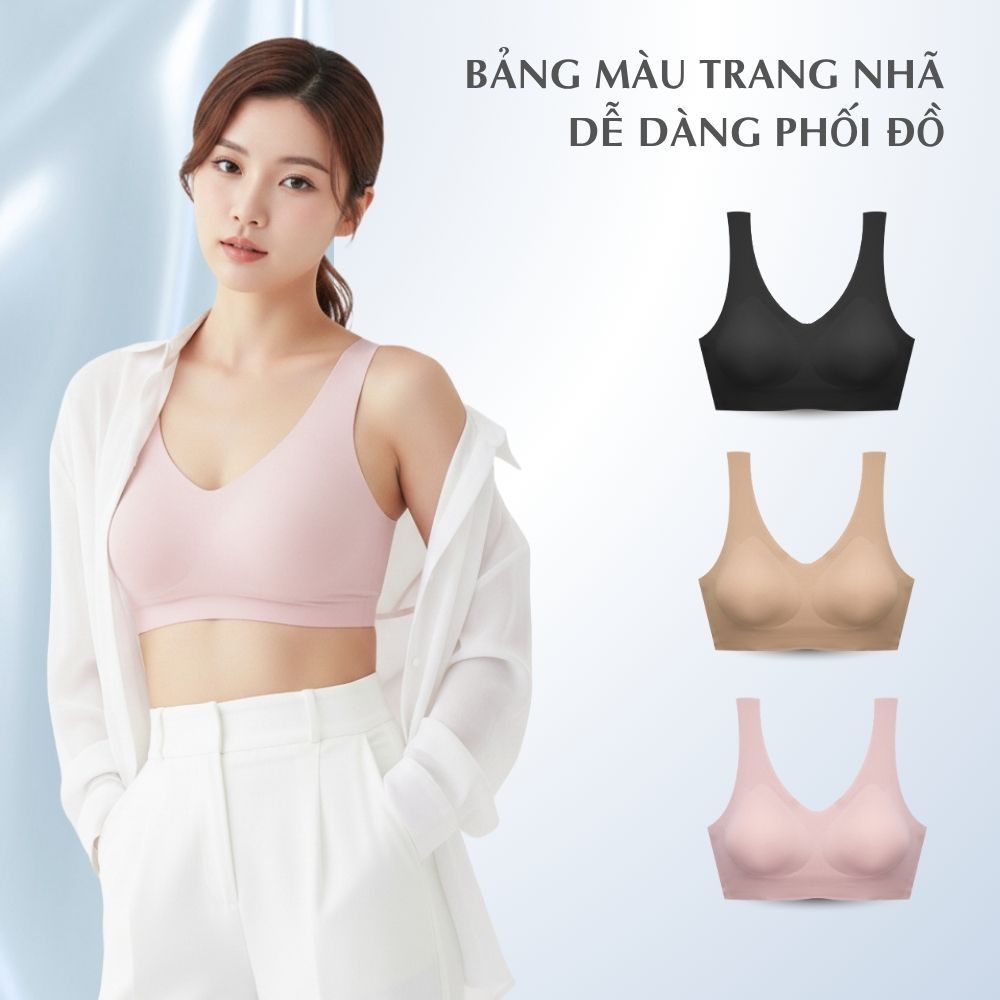 Áo Lót Nữ Tàng Hình Co Giãn Không Gọng Không Đường May Mỏng Nhẹ Thoáng Khí 40005088 - TOKYOLIFE