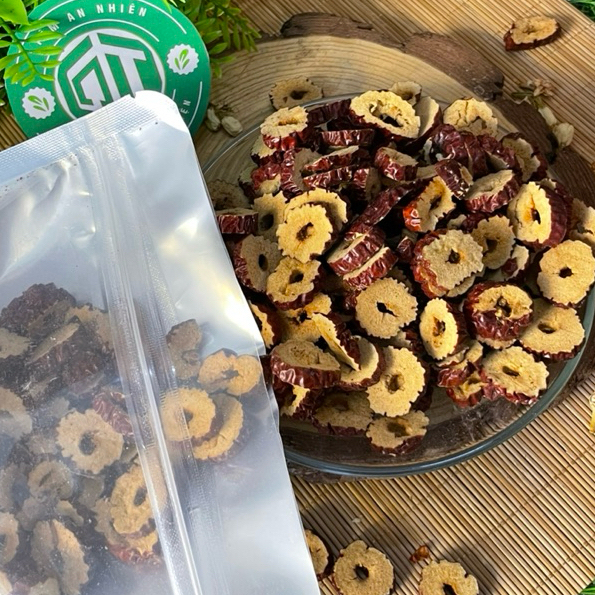 500g (Hàng Thái Lát Sấy Khô) Táo thái lát Đức Thiện Loại 1 Làm Trà Hoa, Nấu Ăn, Hỗ Trợ Tim Mạch