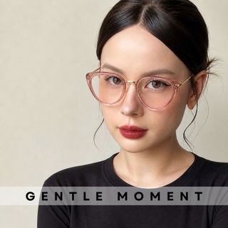 Kính mắt mèo nữ GENTLE MOMENT gọng kim loại cao cấp chống tia UV chống ánh sáng xanh thời trang GMK689