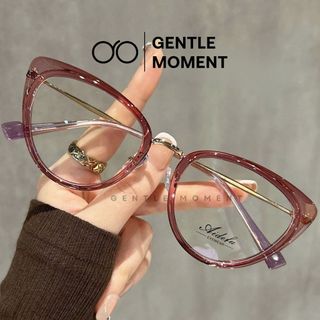 Kính mắt mèo nữ GENTLE MOMENT gọng kim loại cao cấp chống tia UV chống ánh sáng xanh thời trang GMK689