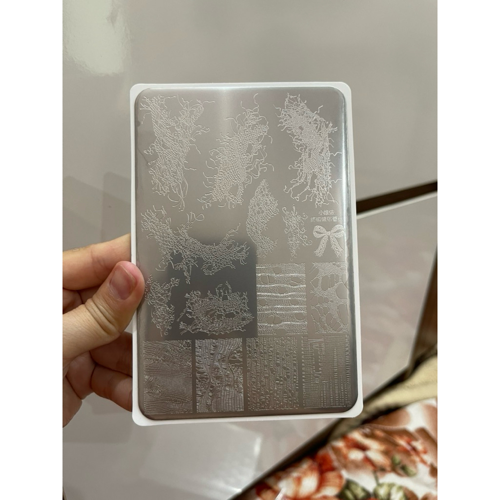 KHUÔN IN NAIL HỌA TIẾT REN RÁCH – VINTAGE LACE STAMPING PLATE Linh Bùi