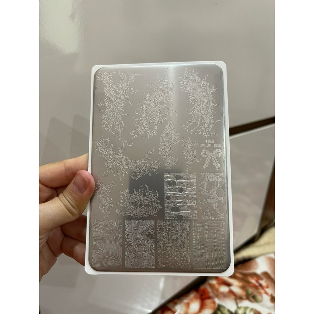 KHUÔN IN NAIL HỌA TIẾT REN RÁCH – VINTAGE LACE STAMPING PLATE Linh Bùi