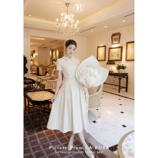 Váy Sơ Mi Dáng Dài Tiểu Thư LA ROSA Đầm Công Sở Thanh Lịch, Hẹn Hò, Trà Chiều,...V1471