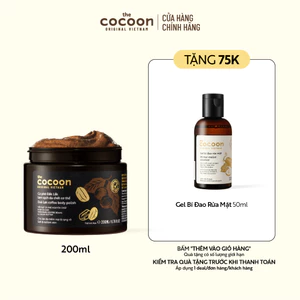 Tẩy da chết cơ thể cà phê Đắk Lắk Cocoon cho làn da mềm mại và rạng rỡ 200ml