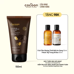 Tẩy da chết mặt cà phê Đắk Lắk Cocoon cho làn da mềm mại & rạng rỡ 150ml
