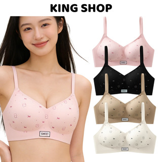 Áo Ngực Su Đúc Nữ Sweet Gấu Nơ Ôm Tôn Dáng Tự Nhiên, Áo Lót Không Gọng Mềm Thoáng Khí King Shop A-975