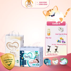 Tã/bỉm quần Gooby mềm mại, an toàn, siêu thấm hút size M/L/XL/XXL/3XL cho bé từ 6kg - 35kg