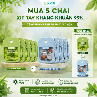 Dung dịch rửa tay kháng khuẩn 99% PURE FRESH 30ml – Thơm Mát, Dưỡng Da lưu hương đến 2h