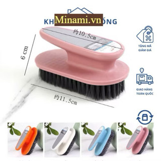 Bàn chải vệ sinh quần áo, giày dép, bàn chải lông mềm siêu bền có tay cầm tiện lợi