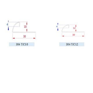 Nẹp inox 304 bo góc tròn YC dài 2,44m vận chuyển cắt đôi/ Nẹp inox góc ngoài