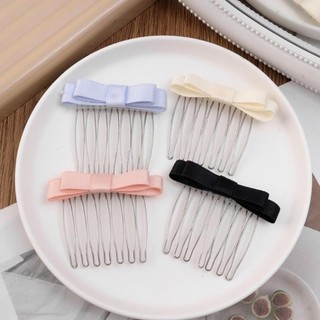 LƯỢC CÀI TÓC NƠ HÀN QUỐC 1 CẶP THANH LỊCH SATIN TRƠN | PHỤ KIỆN TÓC NỮ ĐI HỌC ĐI LÀM XINH XẮN