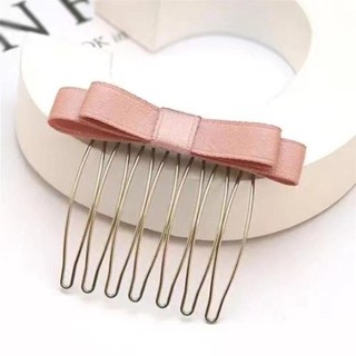 LƯỢC CÀI TÓC NƠ HÀN QUỐC 1 CẶP THANH LỊCH SATIN TRƠN | PHỤ KIỆN TÓC NỮ ĐI HỌC ĐI LÀM XINH XẮN