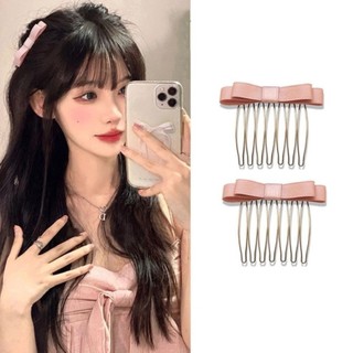 LƯỢC CÀI TÓC NƠ HÀN QUỐC 1 CẶP THANH LỊCH SATIN TRƠN | PHỤ KIỆN TÓC NỮ ĐI HỌC ĐI LÀM XINH XẮN