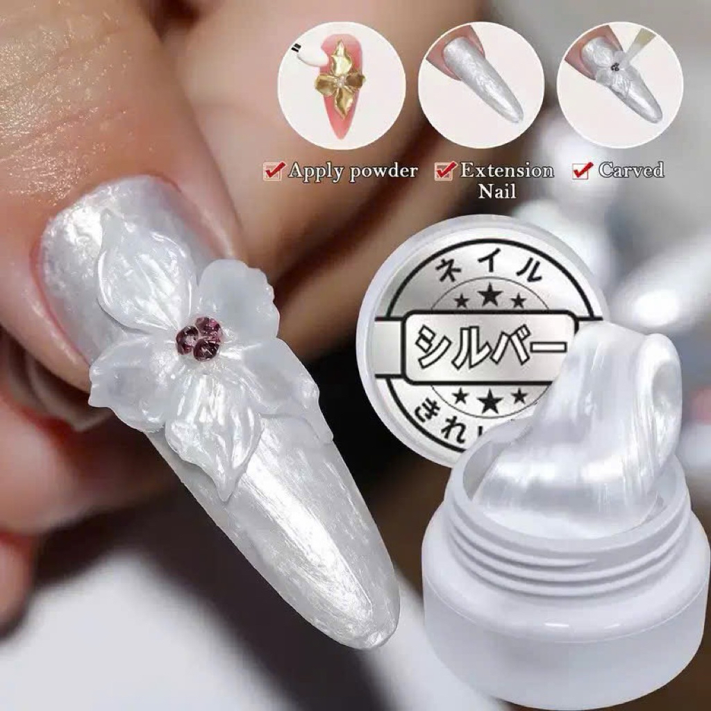 🌸 GEL NẶN HOA NGỌC TRAI KHÔNG DÍNH TAY – CHUYÊN DÙNG NẶN HOA NỔI NAIL
