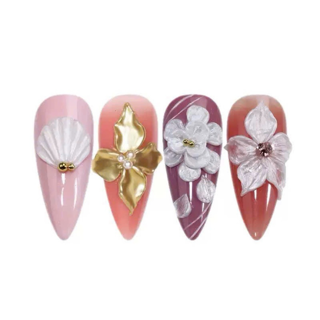 🌸 GEL NẶN HOA NGỌC TRAI KHÔNG DÍNH TAY – CHUYÊN DÙNG NẶN HOA NỔI NAIL