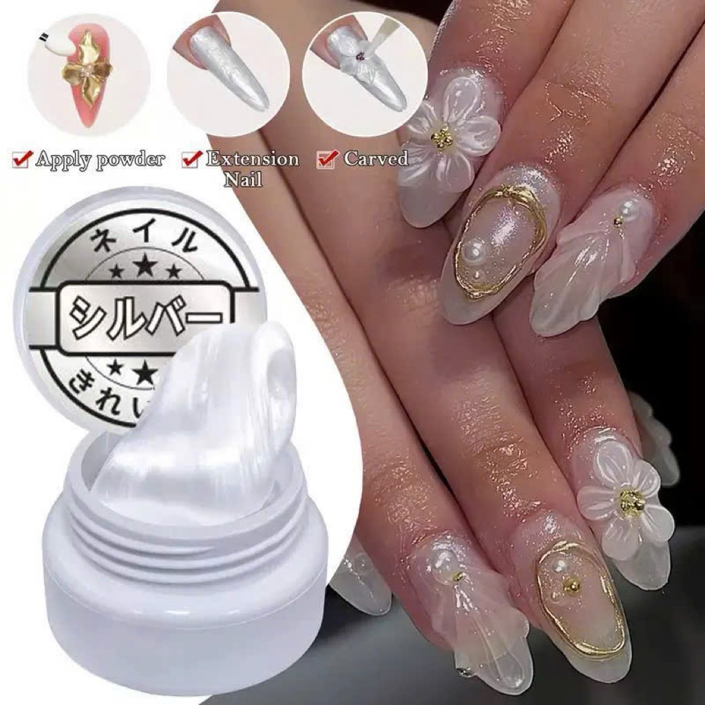 🌸 GEL NẶN HOA NGỌC TRAI KHÔNG DÍNH TAY – CHUYÊN DÙNG NẶN HOA NỔI NAIL