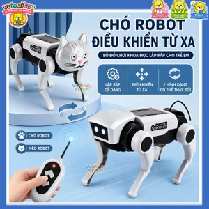 DIY mèo chó robot điều khiển từ xa – Đồ chơi lắp ráp, phát triển trí tuệ