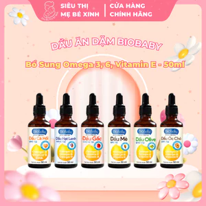 Dầu Ăn Dặm Biobaby - Bổ Sung DHA, Omega 3-6-9 Hỗ Trợ Phát Triển Trí Não Cho Bé Từ 6 Tháng - Chai 50ml