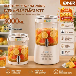 Ấm Đun Siêu Tốc 3L, Phiên Bản Việt Nam, Bình Giữ Nhiệt Thủy Tinh Dung Tích Lớn Có Vòi Rót