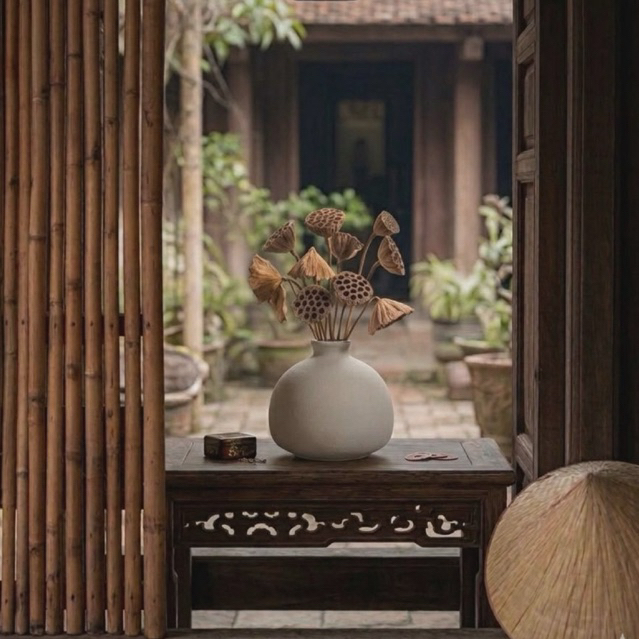 Bình hoa Tròn phong cách Bắc Âu chất liệu Thạch Cao phủ bóng 2K, dùng cắm hoa khô,giả, trang trí, trưng bày.(BH 1 đổi 1)