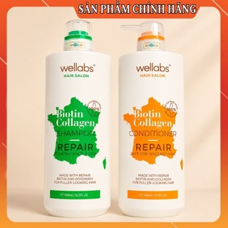 Dầu Gội Xả Wellabs 930 NGĂN TÓC GÃY RỤNG VÀ KÍCH THÍCH MỌC TÓC