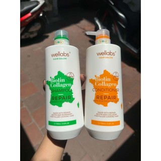 Dầu Gội Xả Wellabs 930 NGĂN TÓC GÃY RỤNG VÀ KÍCH THÍCH MỌC TÓC