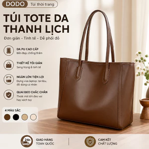 Túi Tote Da Bản To Đi Học Túi Đeo Vai Nữ Công Sở Đi Làm Vừa A4 Laptop Đơn Giản Thanh Lịch #S1157