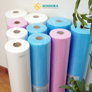 Drap trải giường vải không dệt 50 tấm 80x180cm có mặt cắt chữ thập SENY, vải lót giường ý tế, phun xăm và spa chuẩn ISO