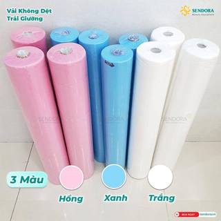 Drap trải giường vải không dệt 50 tấm 80x180cm có mặt cắt chữ thập SENY, vải lót giường ý tế, phun xăm và spa chuẩn ISO