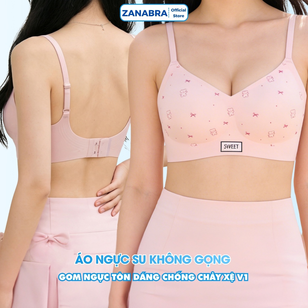 [ Hàng Mới Về ] Áo ngực nữ su đúc cup V nâng ngực tôn dáng, Áo lót nữ không gong mút mỏng mềm mại ZANABRA A975