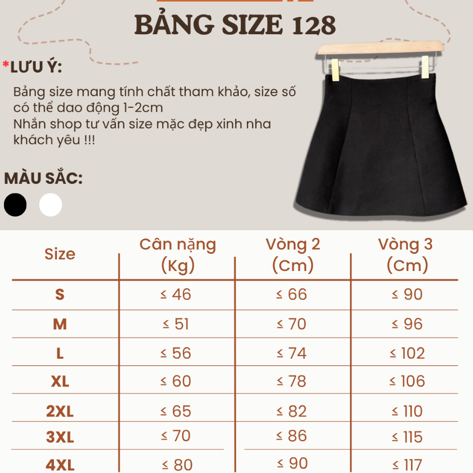 Chân Váy Chữ A Cạp Cao Kaki Co Giãn Có Quần Bảo Hộ Bigsize Nữ Che Bụng Tôn Dáng - Pena House 275