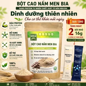 Bột nấm men bia hương Socola 100g - thực phẩm chay lành mạnh, hương vị dịu nhẹ M-Yeast