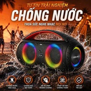 🔈Loa Bluetooth BKK B63 chỉnh BASS ĐẬP CĂNG, đèn led RGB kết nối loa đôi, âm thanh Vòm, BASS CĂNG SÂU