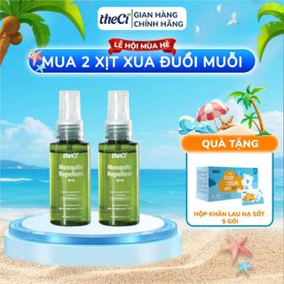 Combo 2 Xịt Xua Đuổi Muỗi Theci Hương Tinh Dầu Bạch Đàn Chanh Thiên Nhiên An Toàn Cho Bé 3 Tháng tuổi