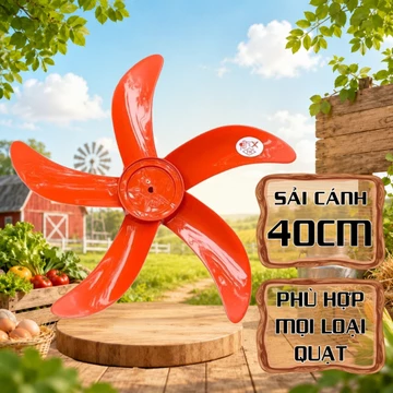 Cánh Quạt B4 Cho Quạt Đứng Quạt Tường 5 Cánh, Sải Cánh 40cm, Nhựa ABS Siêu Bền, Dùng Cho Mọi Loại Quạt