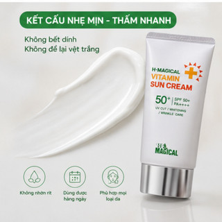 Kem Chống Nắng H-MAGICAL Vitamin Sun Cream SPF50+ PA++++ Dưỡng Ẩm, Nâng Tông Nhẹ, Bảo Vệ Da-Nguyễn Quyên Store