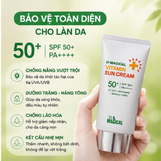 Kem Chống Nắng H-MAGICAL Vitamin Sun Cream SPF50+ PA++++ Dưỡng Ẩm, Nâng Tông Nhẹ, Bảo Vệ Da-Nguyễn Quyên Store