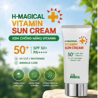 Kem Chống Nắng H-MAGICAL Vitamin Sun Cream SPF50+ PA++++ Dưỡng Ẩm, Nâng Tông Nhẹ, Bảo Vệ Da-Nguyễn Quyên Store