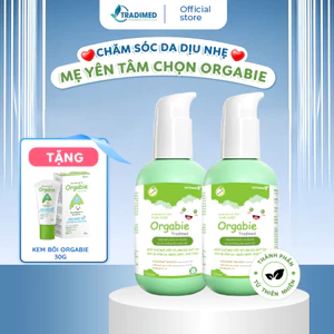 Combo 2 Dung Dịch Vệ Sinh Cho Bé Orgabie 100ml, Giúp Khử Mùi Vùng Kín, Giảm Hăm Cho Bé