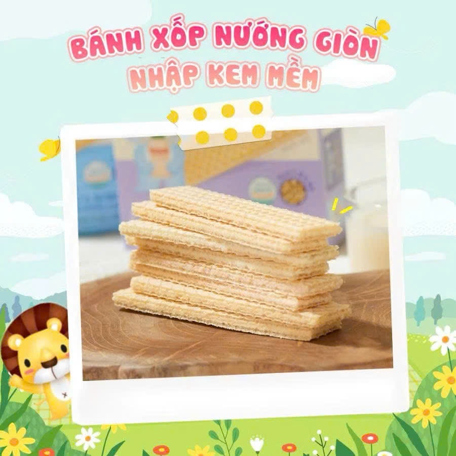 Bánh Xốp Nhân Kem ILDONG Hàn Quốc Cho Bé Ăn Dặm Từ 10 Tháng - Hộp 36g