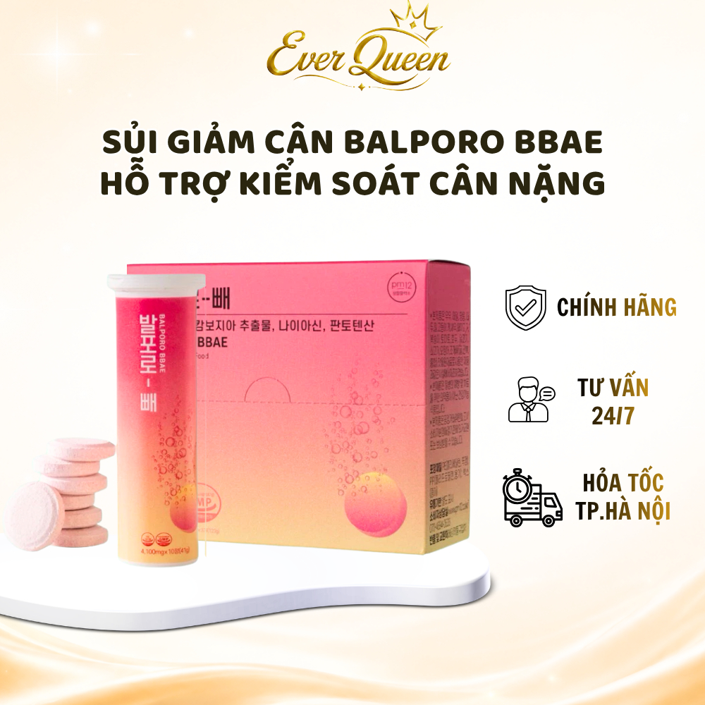 Viên sủi giảm cân Balporo BBae Hàn Quốc chuyển hóa chất béo - Ever Queen