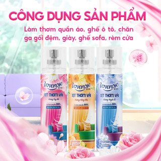 Bình Xịt Thơm Vải Nước Hoa Lovenose 150ml – Lưu Hương Quần ÁO Suốt 72 Giờ, Khử Mùi Ẩm Mốc Cực Tốc | GigaMax Home