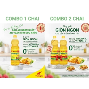 Dầu Ăn Tường An Cooking Oil 1 Chai/2 Chai - Giòn Ngon, Giàu Vitamin