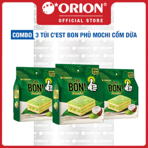 Combo 3 Túi Bánh Cest Bon Mochi Cốm Dừa (5 Gói/Túi)