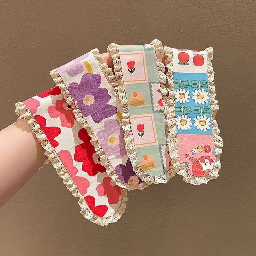 Dán Mái Dài Băng Đô Phụ Kiện Tóc Phong Cách Đồng Quê Nàng Thơ Lolita Ulzzang Style Hàn Quốc Quà Tặng