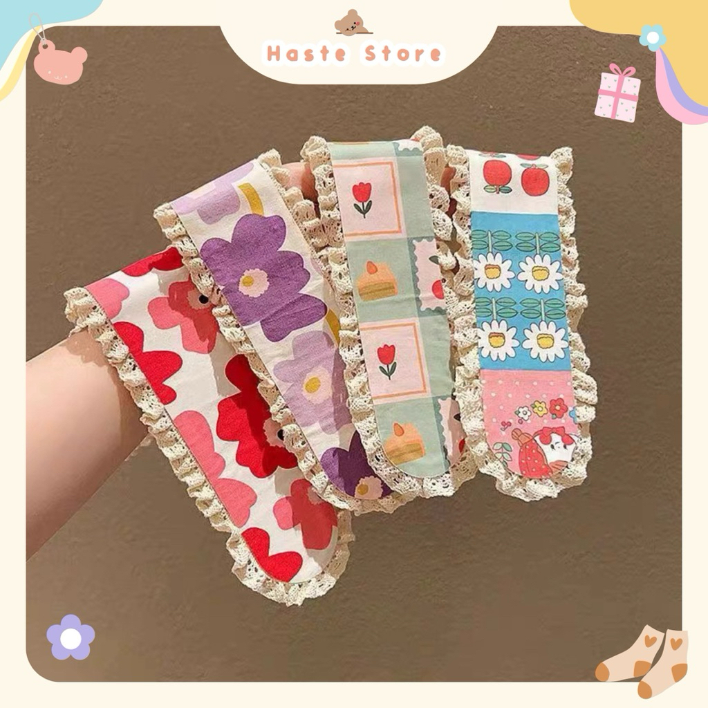 Dán Mái Dài Băng Đô Phụ Kiện Tóc Phong Cách Đồng Quê Nàng Thơ Lolita Ulzzang Style Hàn Quốc Quà Tặng