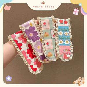 Dán Mái Dài Băng Đô Phụ Kiện Tóc Phong Cách Đồng Quê Nàng Thơ Lolita Ulzzang Style Hàn Quốc Quà Tặng