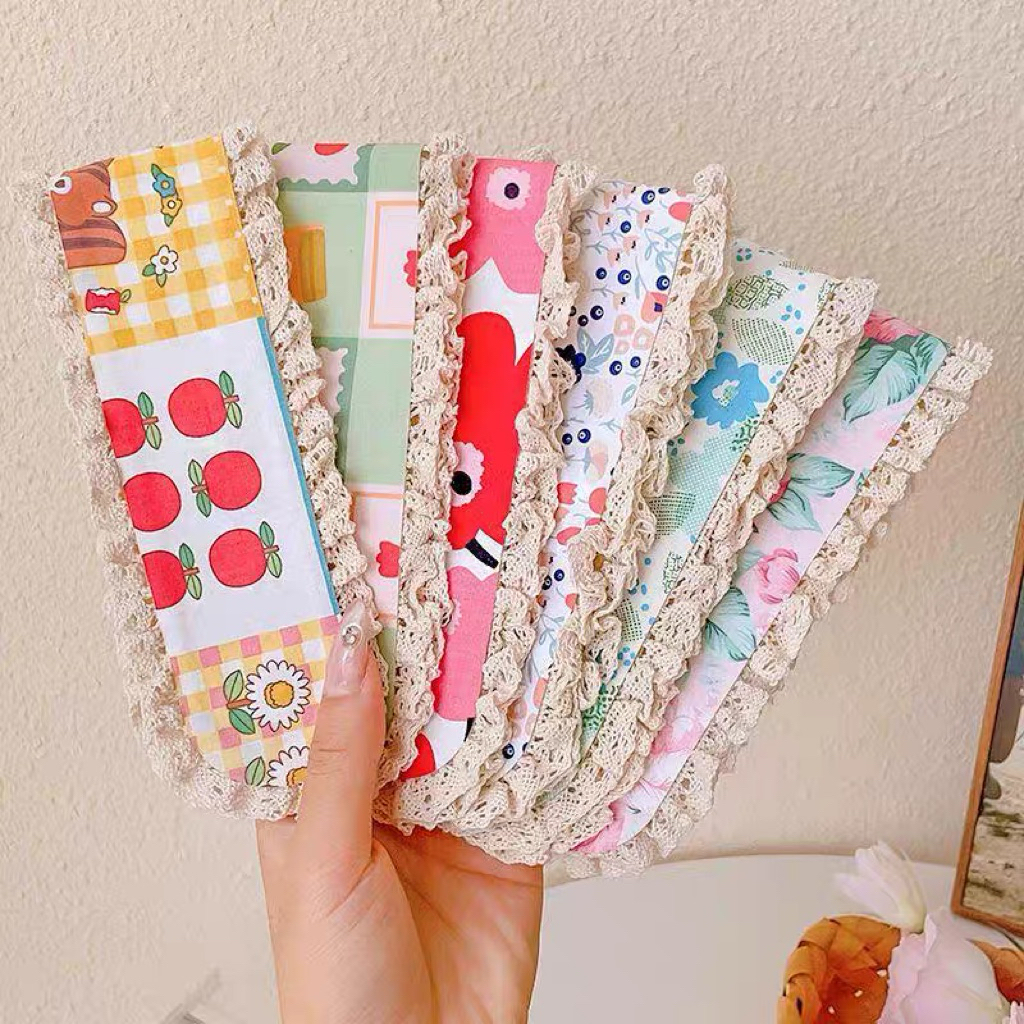Dán Mái Dài Băng Đô Phụ Kiện Tóc Phong Cách Đồng Quê Nàng Thơ Lolita Ulzzang Style Hàn Quốc Quà Tặng